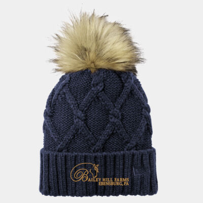 GL - Faux Fur Pom Beanie Thumbnail