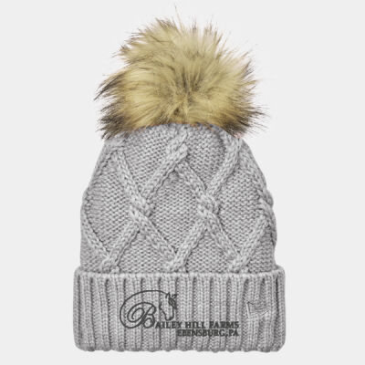 BL - Faux Fur Pom Beanie Thumbnail